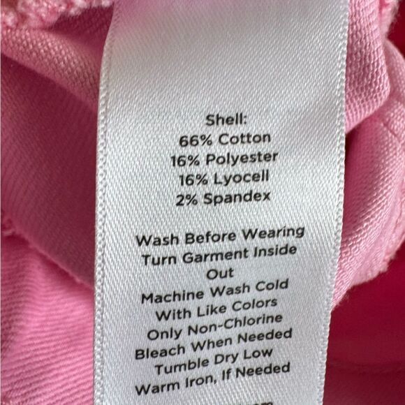 Talbots Women’s Flawless Slim Ankle Pink Jeans Sz 16W Barbiecore Stretch Crop - Picture 3 of 6